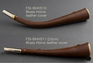Brass Horn with Leather